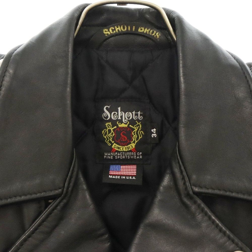 Schott 613 RD 舶来堂別注 ワンスター ライダースジャケット 34 SCHOTT