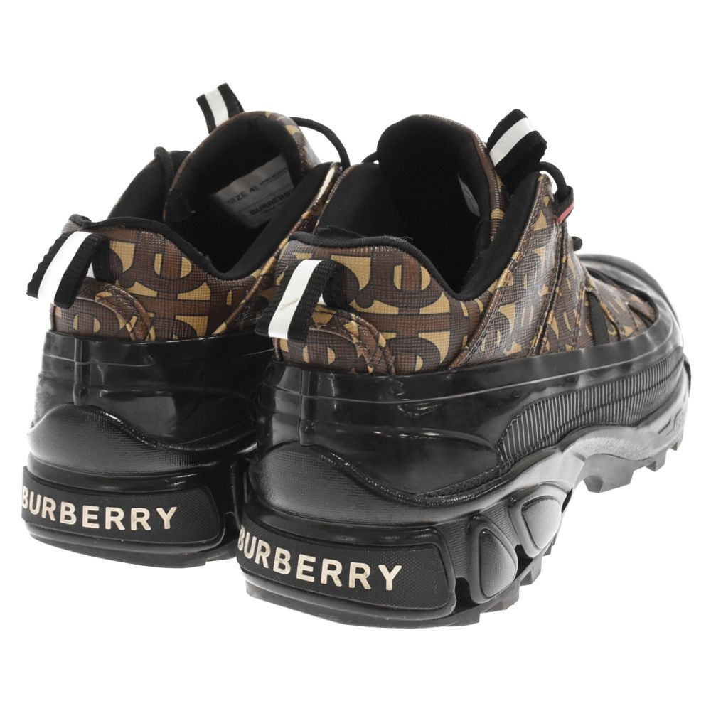 BURBERRY (バーバリー) Arthur Sneaker TBモノグラムプリント Eキャンバス アーサースニーカー 80217781 ブラウン  - メルカリ