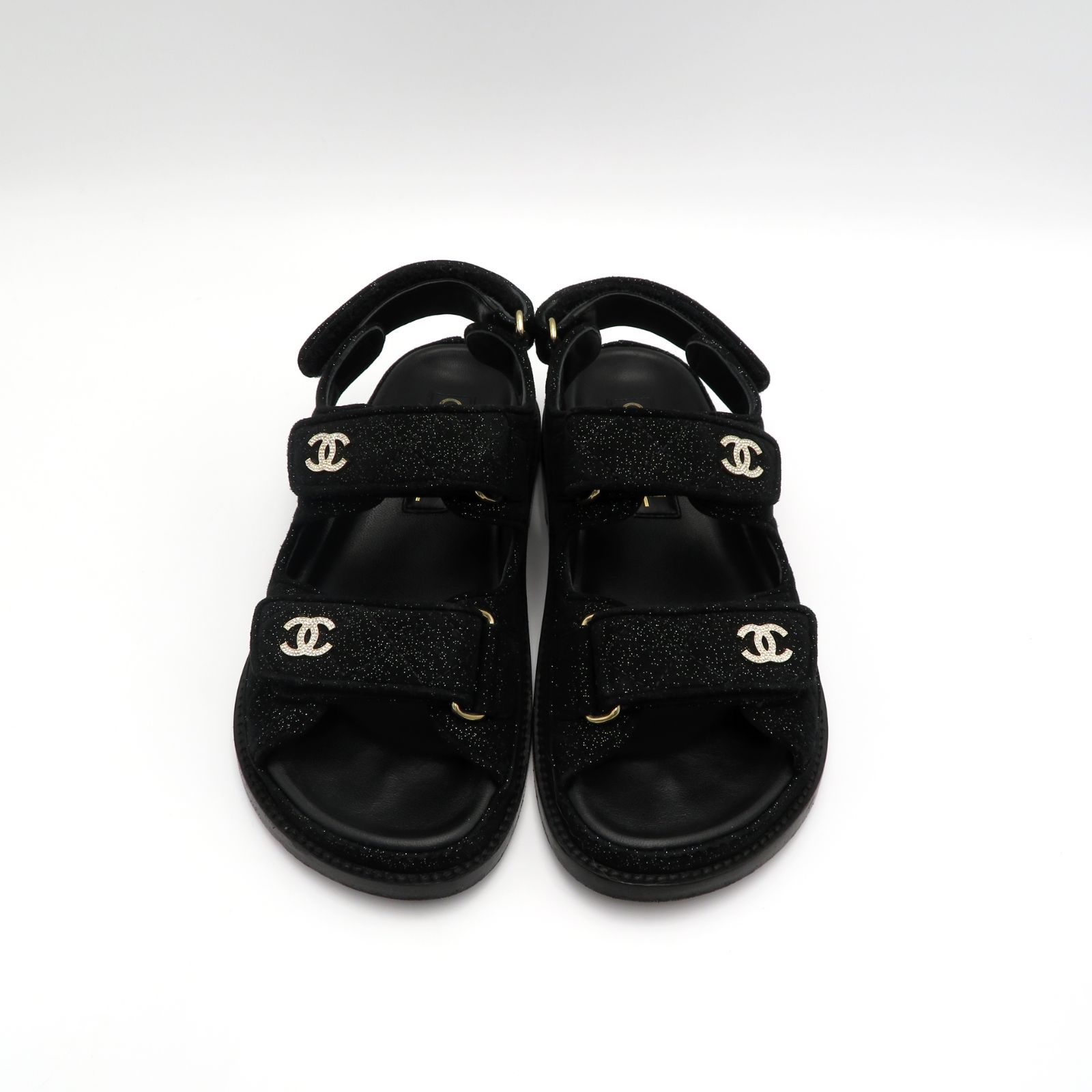 CHANEL シャネル 34 スポーツ サンダル ココマーク CCマーク