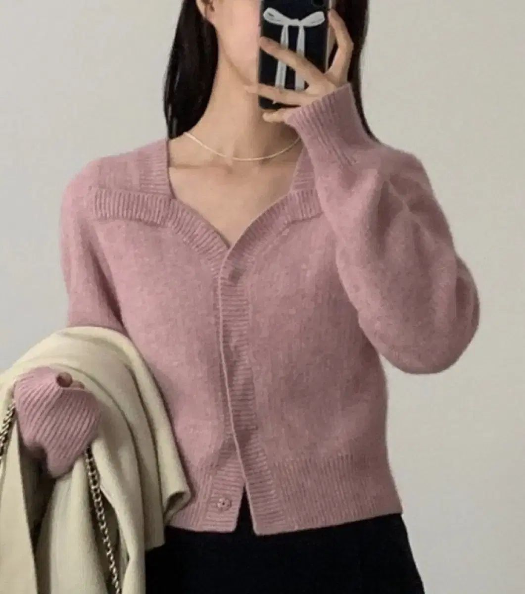 シエ ネルリア カーディガン ピンク