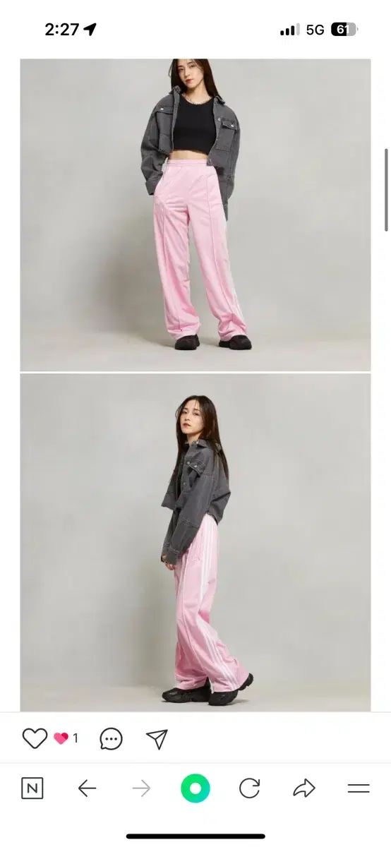 W アディダス ファイヤーバード ルーズ トラック パンツTRUE ピンク