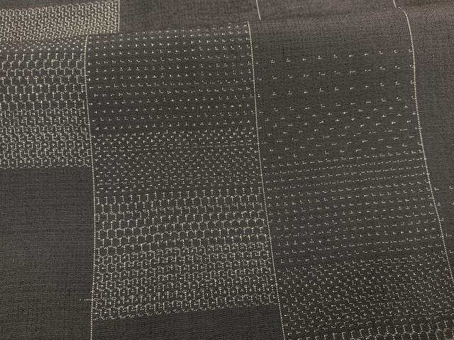 平和屋着物○上質な紬 100亀甲 間道 ロング丈 正絹 逸品 BAAT6612hv  