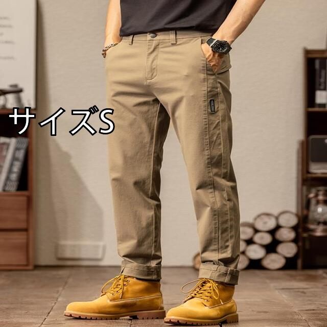 サイズS メンズ ファッション 服 男性用 オシャレ シンプル 大人 かっこいい ストリート アメリカン カジュアル パンツ 夏 ハイエンド ストレート ワーク ウェア パンツ