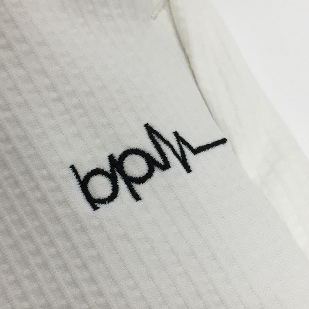 ナノユニバースゴルフ パンツ 白 ストライプ織生地 ビーツパーミニット