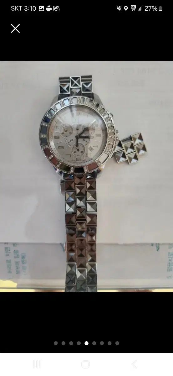 DIOR ディオール クリスタル 時計 38mm ユニセックス