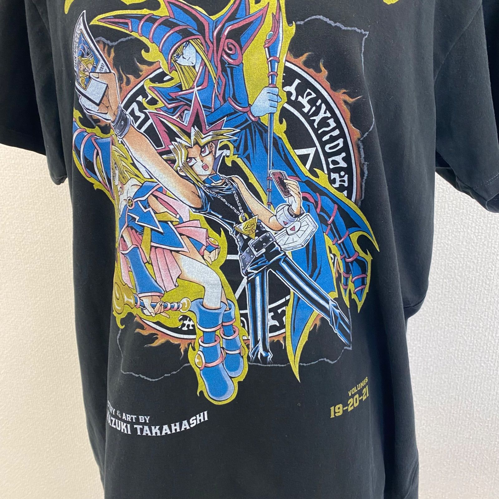 アニメtシャツ ヴィンテージ XL 古着レア ブラック 90s 遊戯王▲ アニメtシャツ ヴィンテージ XL 古着レア ブラック 90s 遊戯王