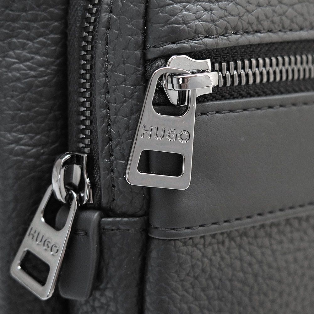 ヒューゴボス ボディバッグ メンズ ショルダーバッグ ブラック 黒 大谷