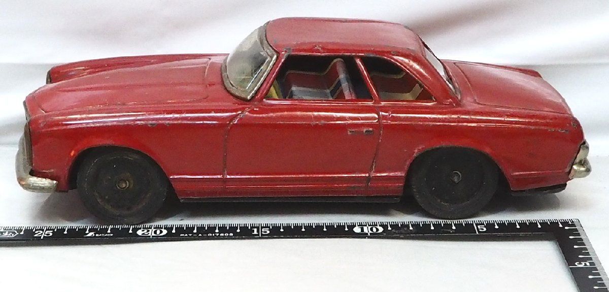 Asahi【Mercedes Benz 230SL メルセデス ベンツ 赤レッド ホイルキャップ欠】ブリキtin toy  car自動車ミニカーATC旭玩具アサヒ【箱無】0323 - メルカリ