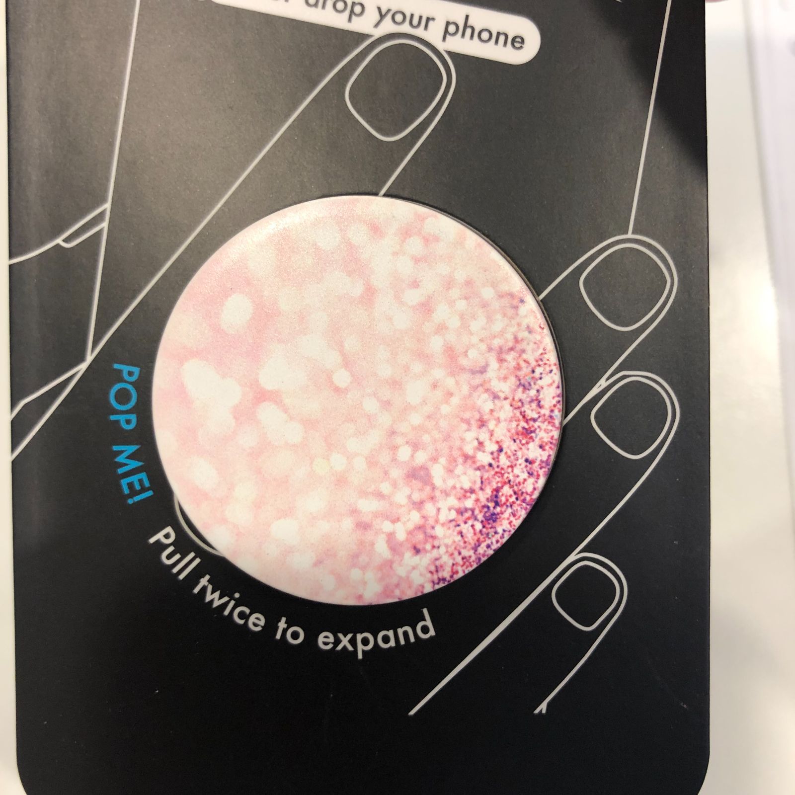 【値下げ・再入荷！】ポップソケッツ POPSOCKETS BLUSH / GY Planet スマホリング ピンク