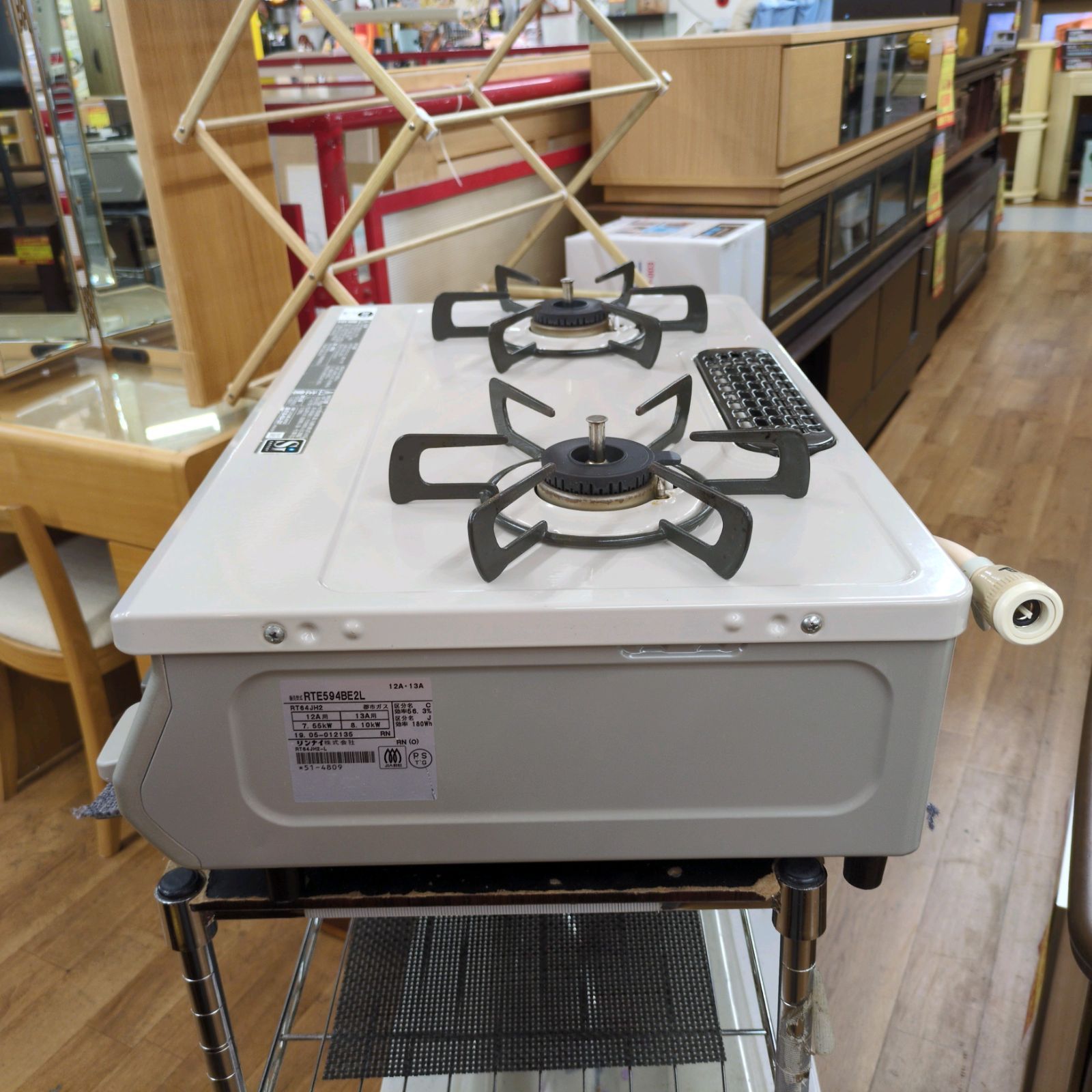 J306 ☆Rinnai☆都市ガスコンロ☆水無し片面焼きグリル - メルカリ 