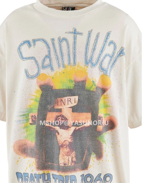 SAINT Mxxxxxx SS TEE/SAINT / WHT