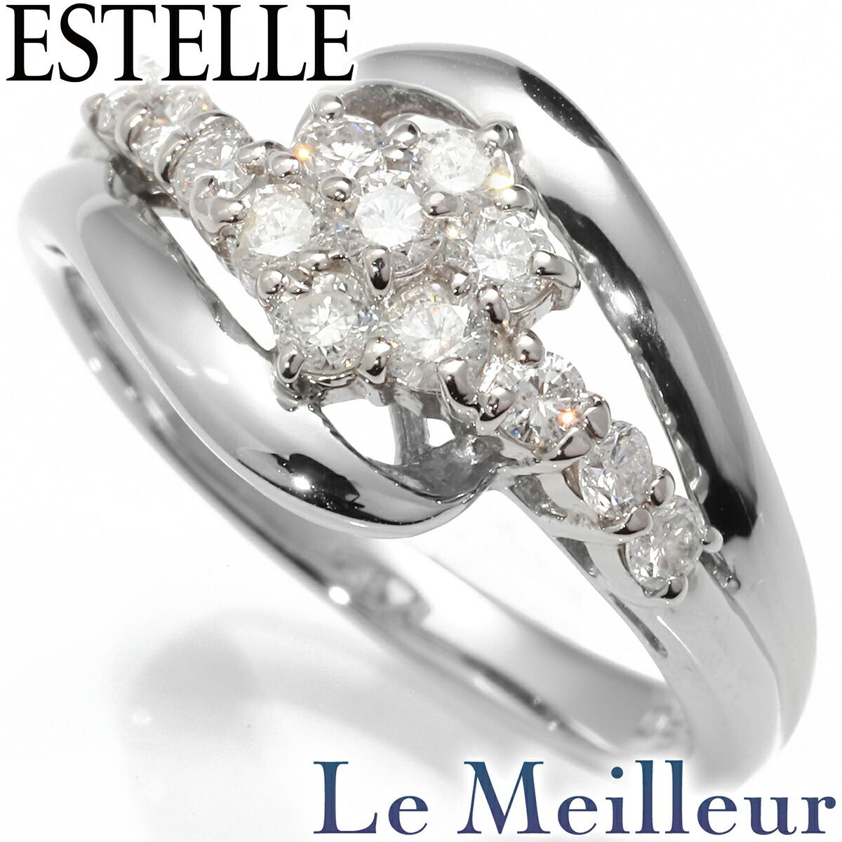 pt900 0.5ct デザインダイヤモンドリング#11