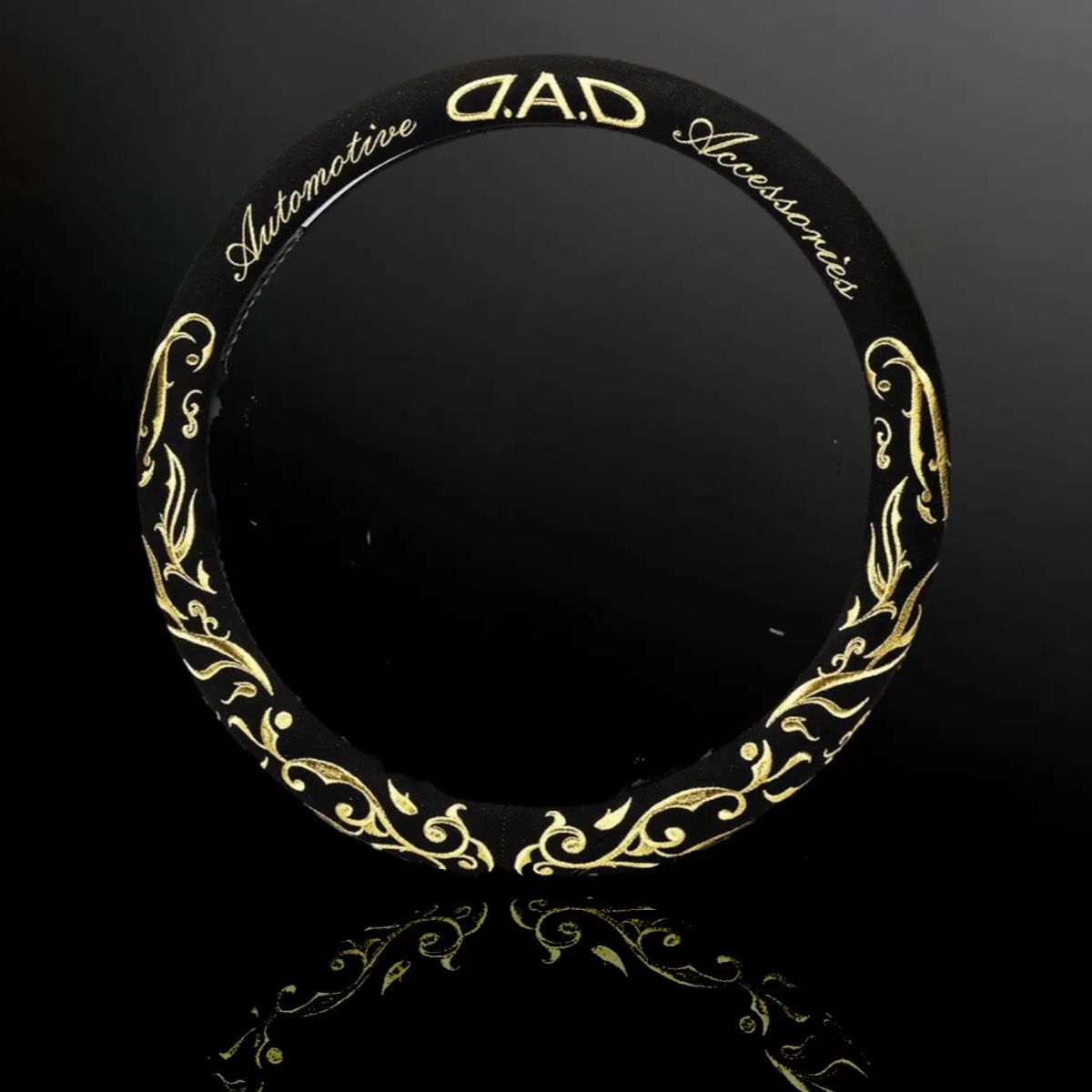 D.A.Dステアリングカバー アラベスク ゴールド【Sサイズ】DAD ギャルソン D.A.D ステアリングカバー アラベスク ゴールド Sサイズ・M
