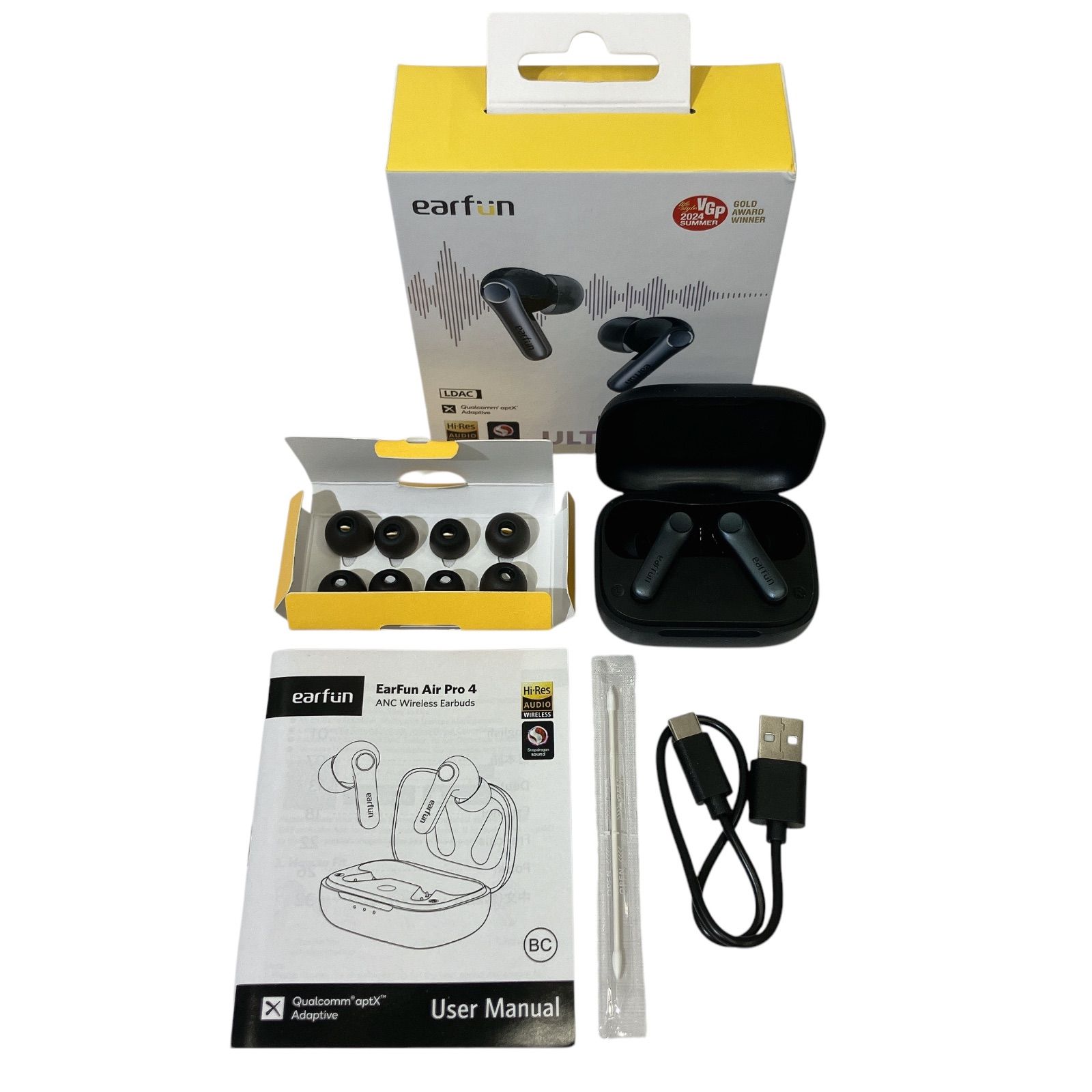 EarFun Air Pro 4 ワイヤレスイヤホン ブラック - メルカリ