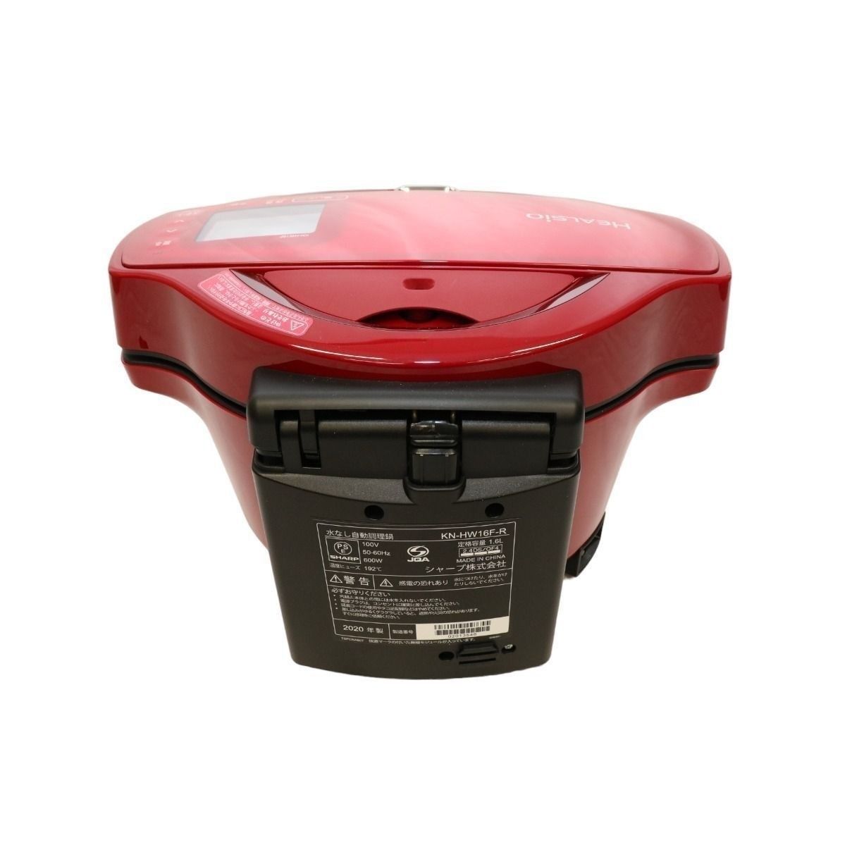 シャープ 水なし自動調理鍋 1.6L レッド系SHARP ヘルシオホットクック KN-HW16F-R シャープ KN-HW16F [水なし自動調理鍋 HEALSIO（ヘルシオ）