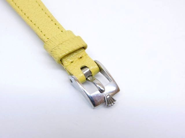 尾錠つけました‼︎<未使用>ロレックスカメレオン純正レザーベルト ロレックスRolex純正 カメレオンブラックレザーベルト・純正尾錠