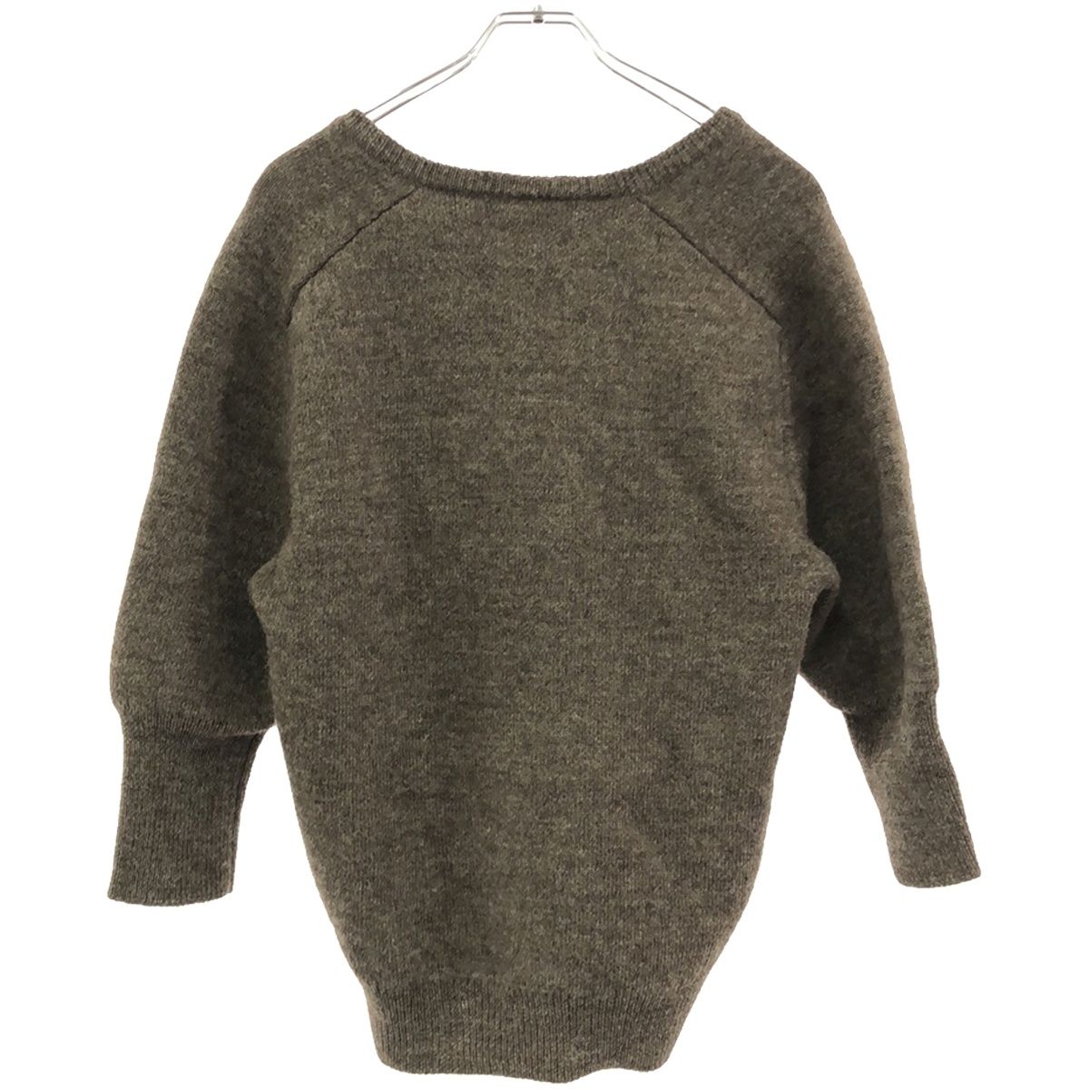 新品・未使用】 JUN MIKAMI Vネック ニットブラウン 【公式通販】