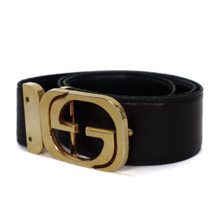 GUCCI グッチ ベルト ビンテージ ダブルG ゴールド 11523 8/75 GUCCI グッチ ベルト ビンテージ ダブルG ゴールド 11523 8/75