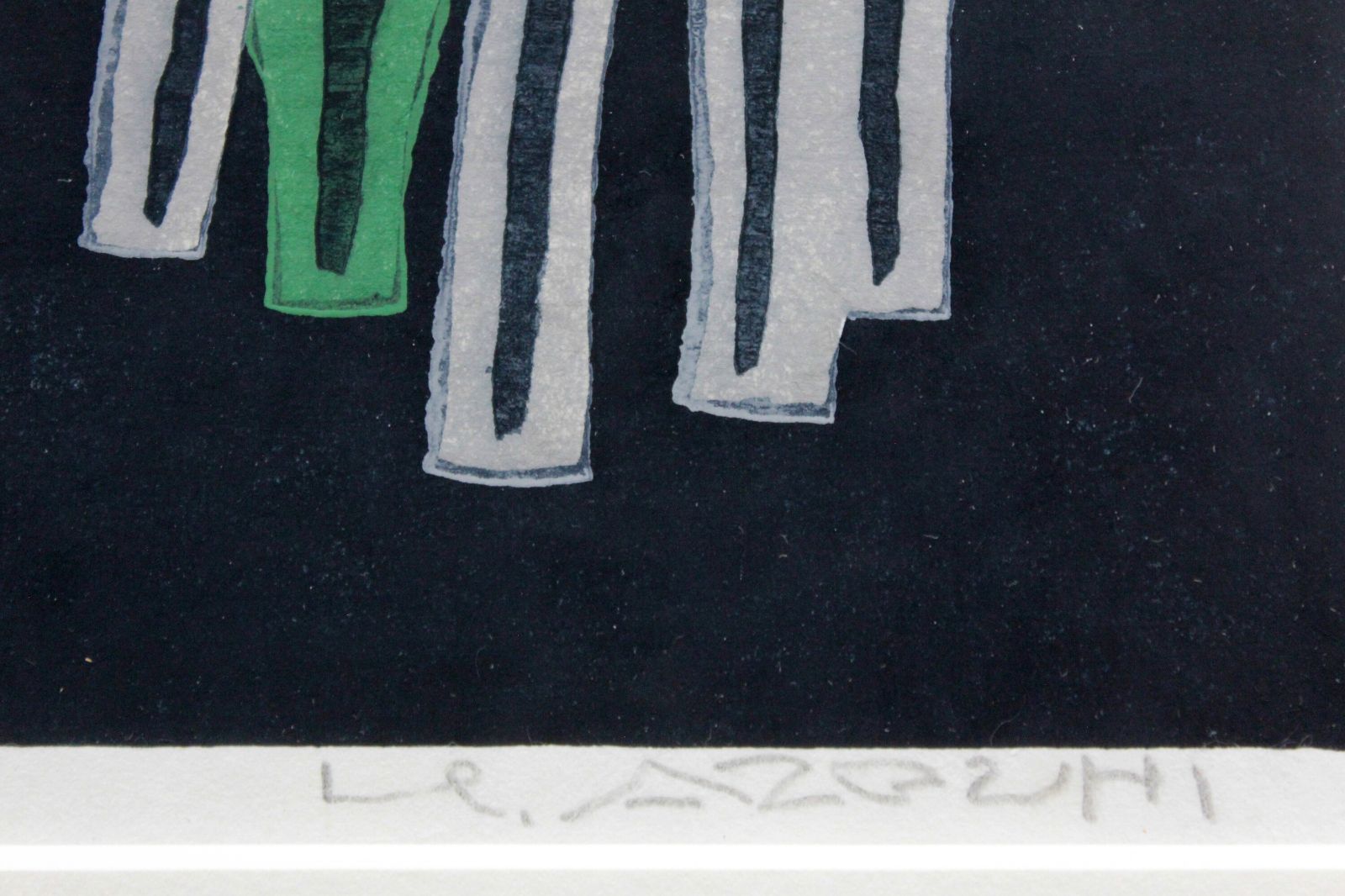 畦地梅太郎　枯木のいさかい 　木版画 畦地梅太郎「枯木のいさかい」木版画 絵画買取・販売の小竹美術