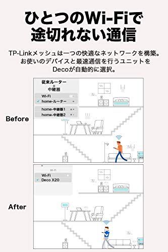 3.) 3ユニット (最大538平行メートルまで)_単品 TP-Link メッシュ WiFi