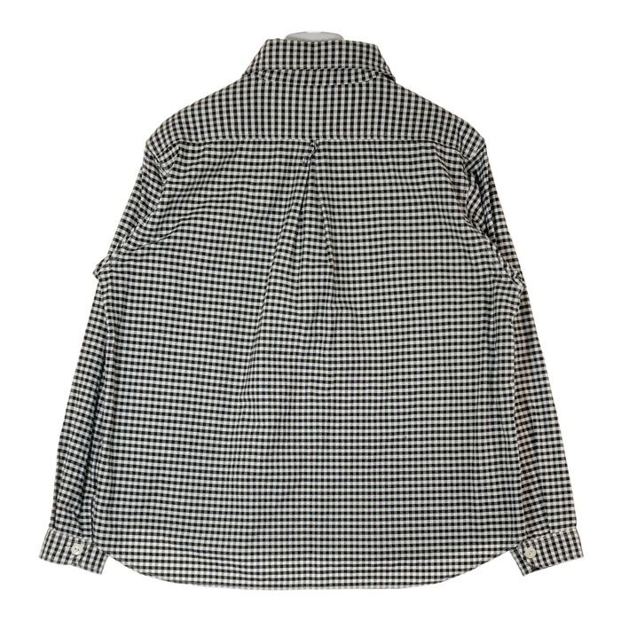 ☆DANTON ダントン JD-3568 丸えりチェックシャツ ホワイトx