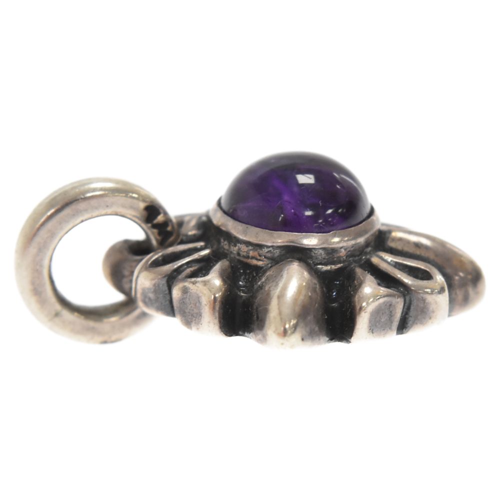 Bill Wall Leather/BWL ラウンドストーンアメジストチャーム