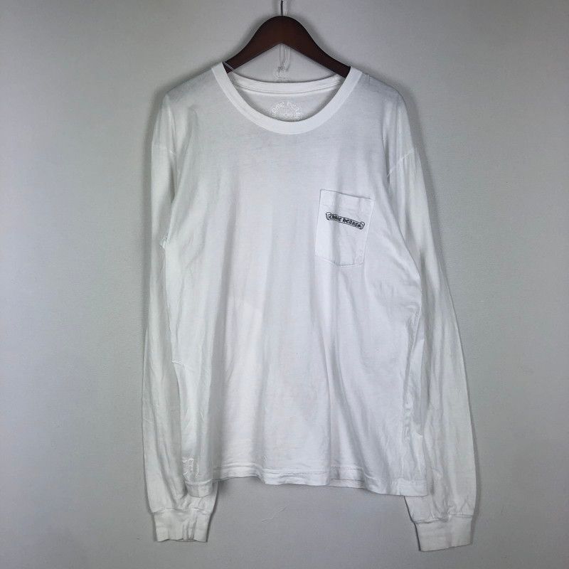 品 CHROME HEARTS クロムハーツ L S PRINT LOGO TEE ロングスリーブ プリント ロゴ Tシャツ 長袖 トップス 190-251016-ks-06-tei