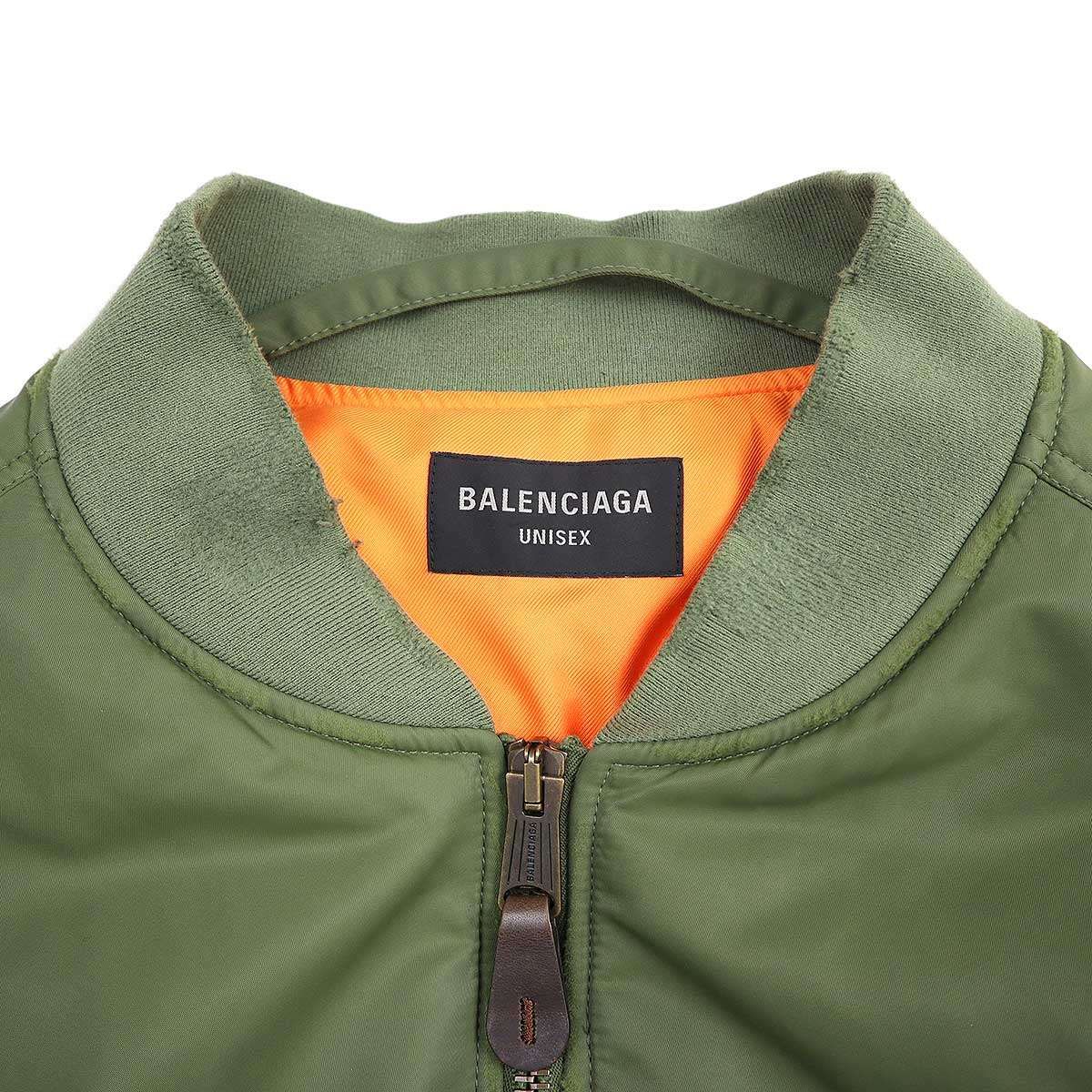BALENCIAGA バレンシアガ Off Shoulder Bomber Jacket オフショルダー