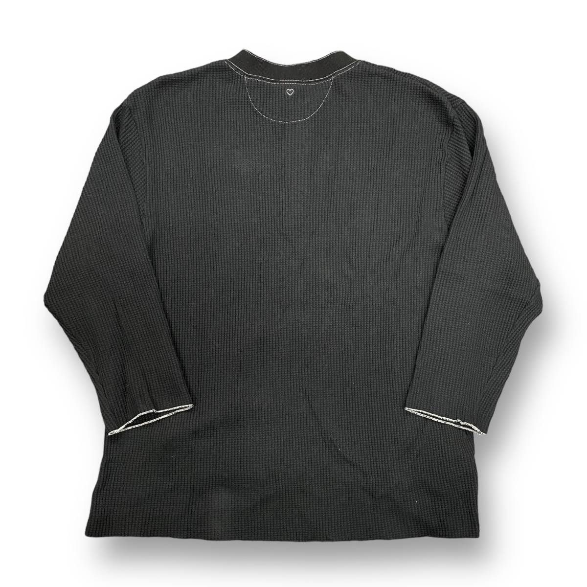 BASICKS 22AW ヘンリーネック ワッフルカットソー Tシャツ ベイ