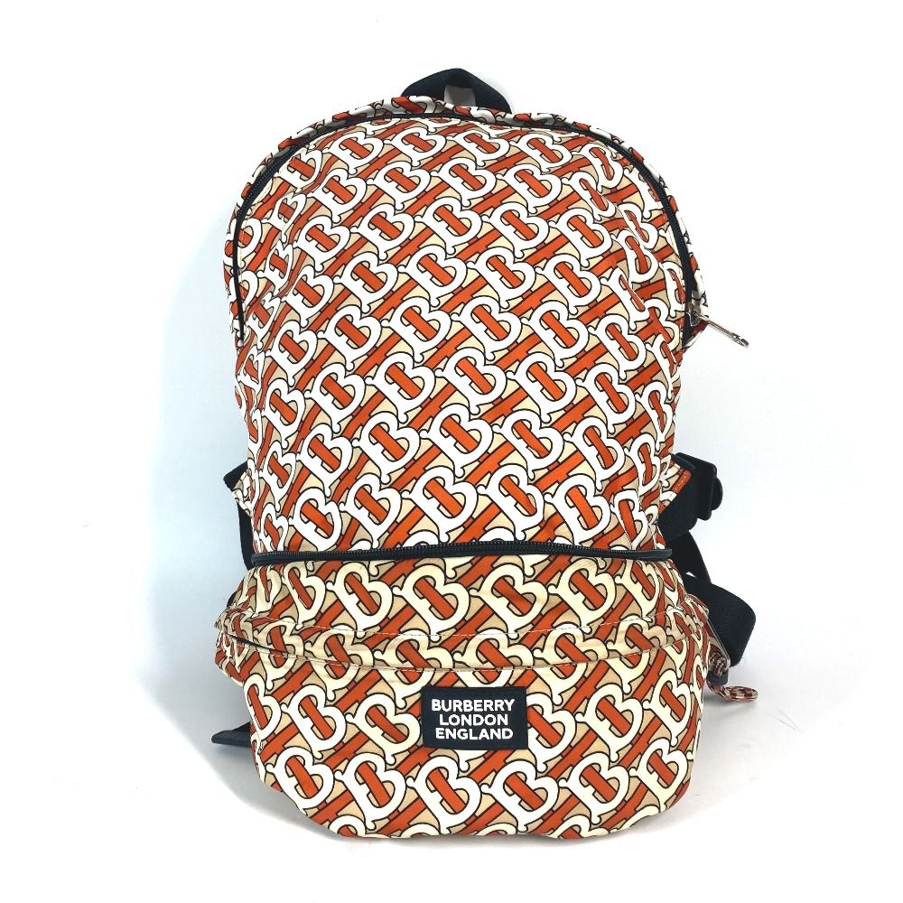 BURBERRY バーバリー リュックサック TBロゴ ナイロン オレンジ