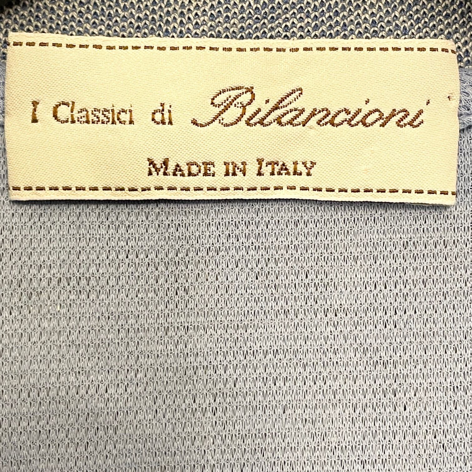 MADE IN ITALY製 Classici di Bilancioni 半袖ニットポロシャツ 
