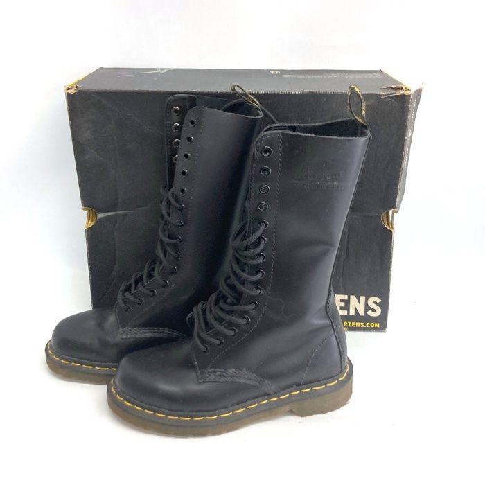 Dr.Martens】14ホール ドクターマーチン ロングブーツ 10103 UK6 黒
