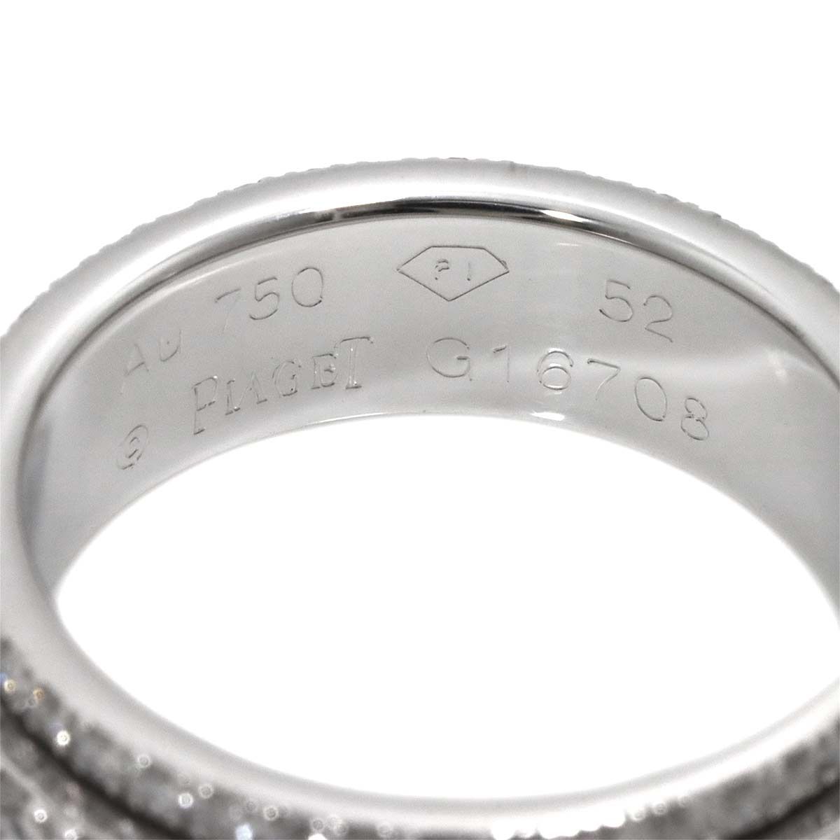 ピアジェ　ポセション　ホワイトゴールド　750 メンズ ピアジェ PIAGET ポセションリング パヴェダイヤ #51(10.5号