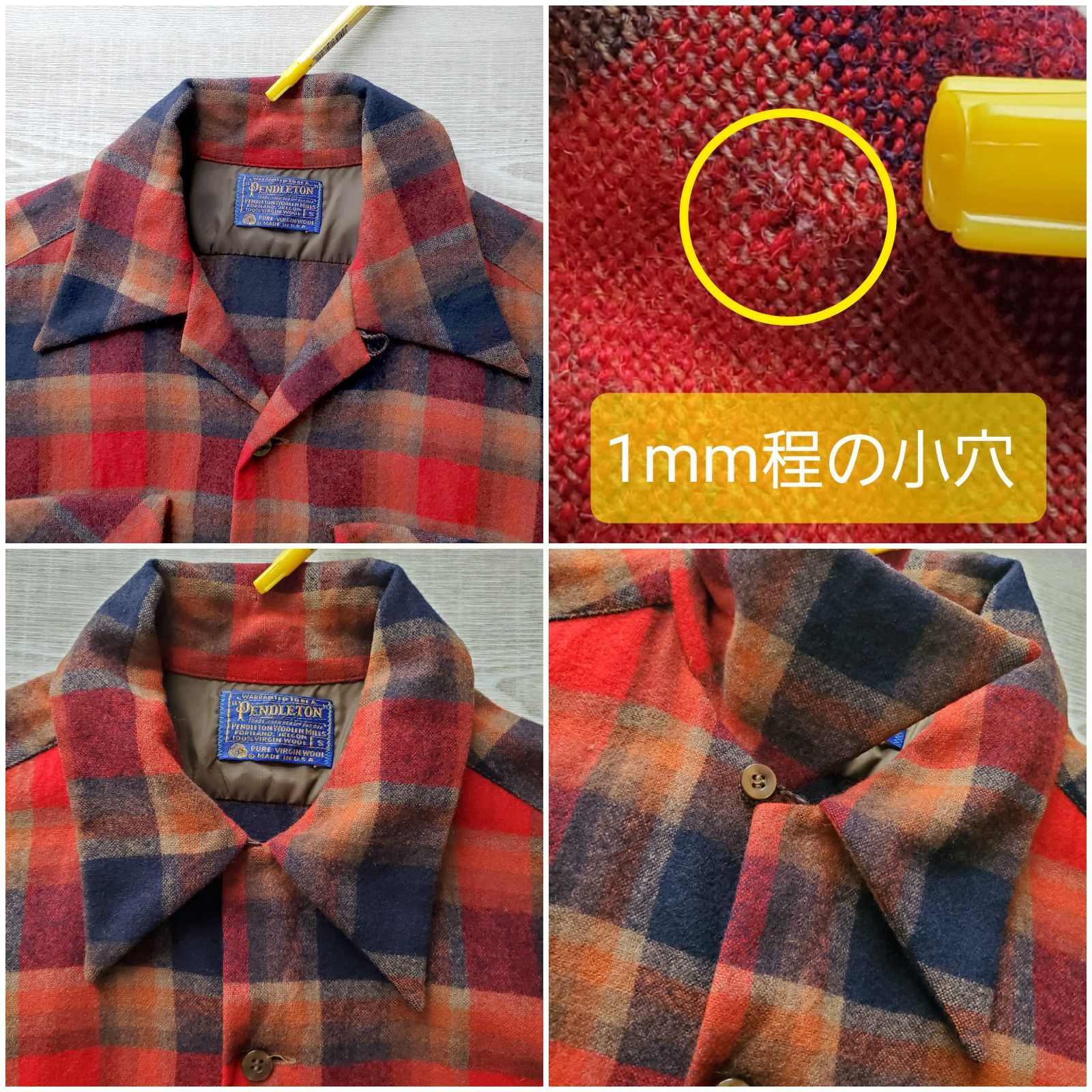 PENDLETONペンドルトン□美品 1970s vintage USA製 ピュアバージン 