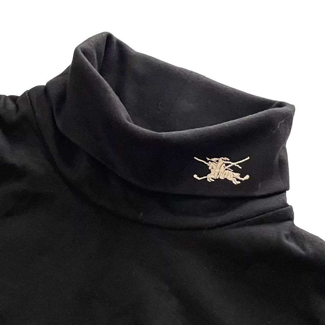 BURBERRY バーバリー トップス タートルネック ブラック レーヨン BURBERRY バーバリー トップス タートルネック ブラック