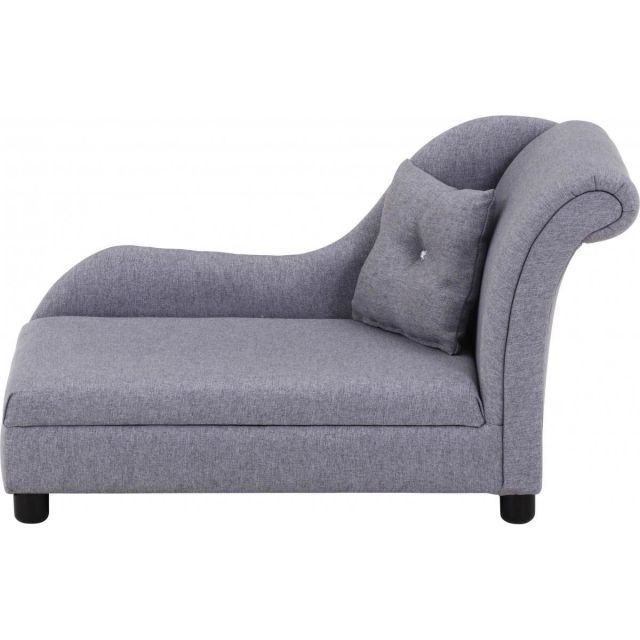 不二貿易 ペットカウチソファ SF-525 GY グレー クッション付き エレガント 感 ペットベッド ペット家具 インテリア