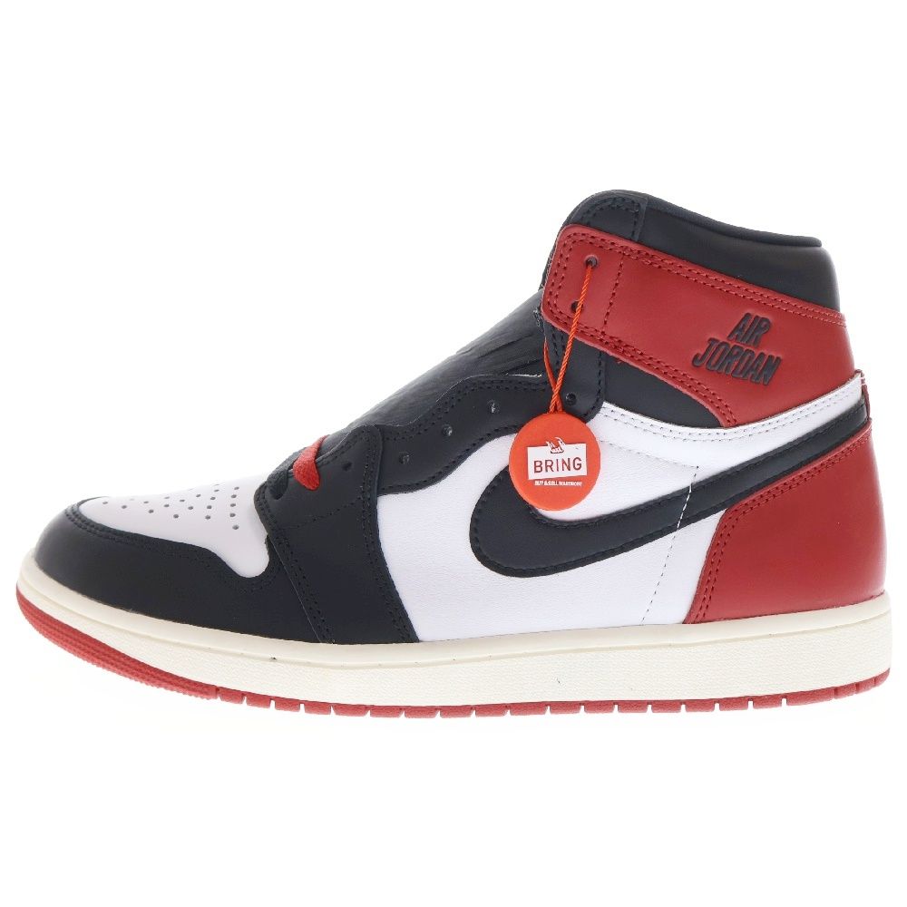 NIKE (ナイキ) 2024 AIR JORDAN 1 エアジョーダン レトロ ブラックトゥ リ イマジンド つま黒 ハイカットスニーカー US10/28cm DZ5485-106