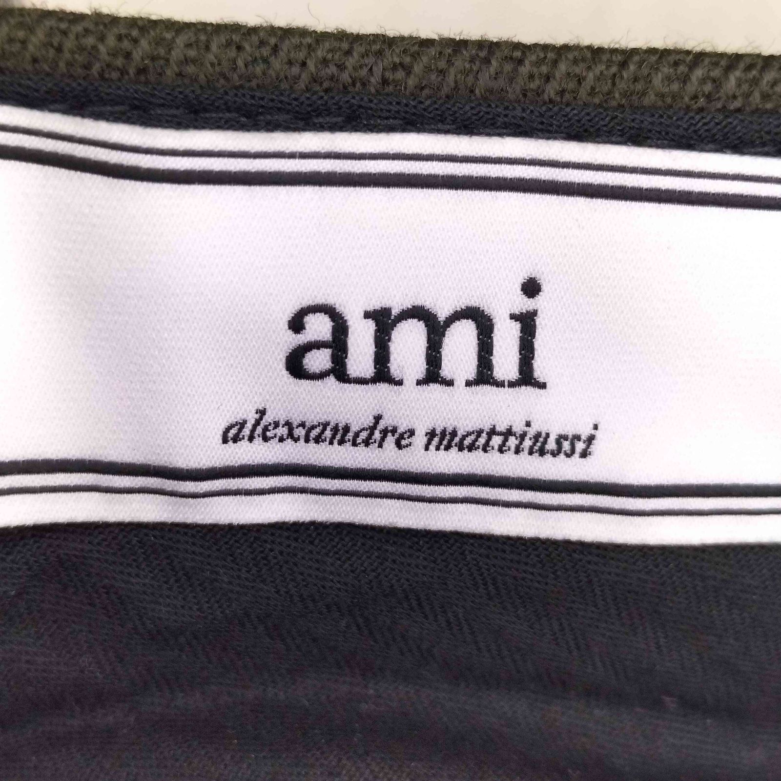 AMI Alexandre Mattiussi アミ ウールスラックス AMI Alexandre Mattiussi アミ ストレートレッグパンツ STRAIGHT