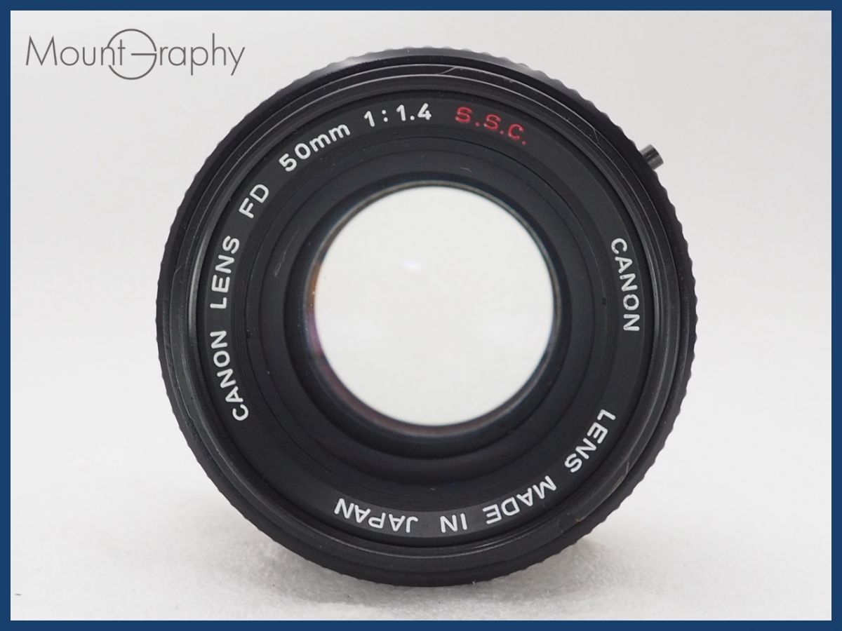 CANON ストア キヤノン FD 50mm F1.4 S.S.C. 同梱可 #i10591 Canon FD