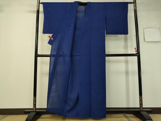 平和屋着物＊夏物 色無地 絽 鉄紺色 正絹 逸品 未使用 DAAS4277du