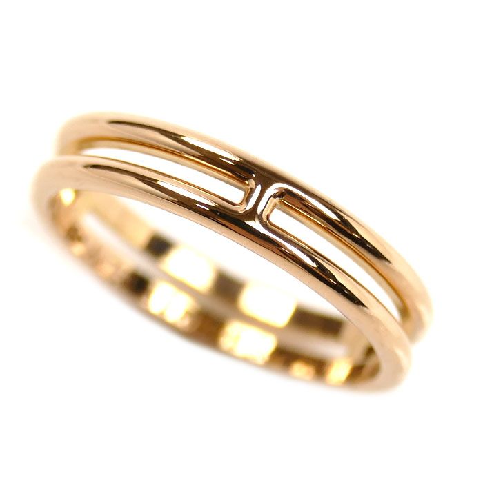 HERMES エルメス K18PG ピンクゴールド アリアンヌ リング・指輪