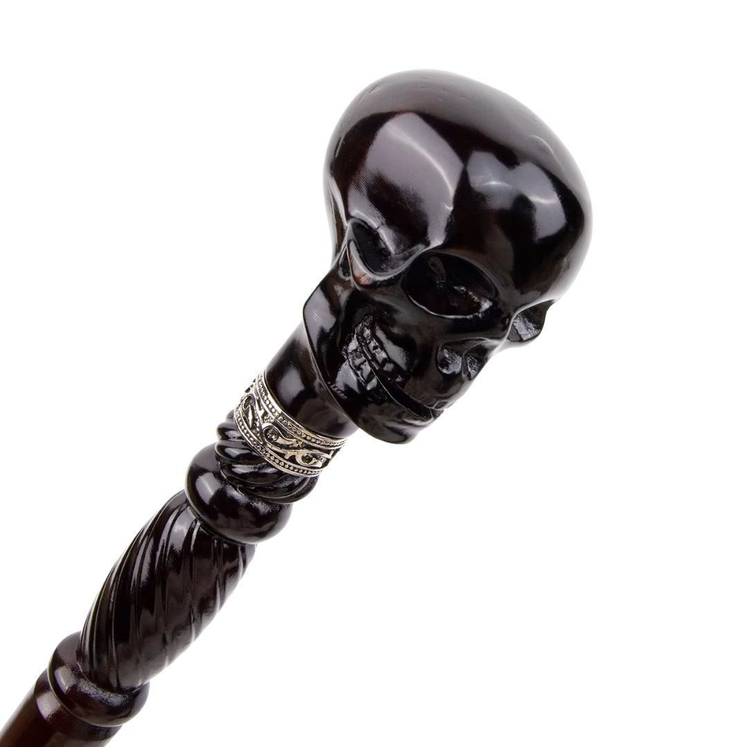 杖 ブラックスカルヘッド Victorian Skull ヴィクトリアンスカル