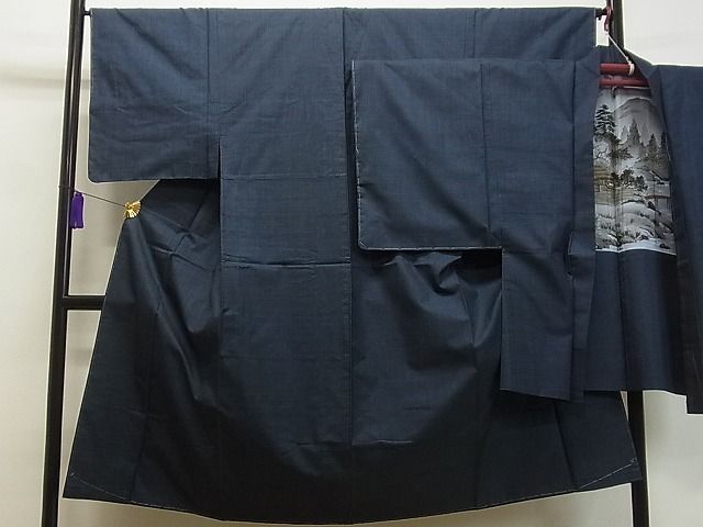 平和屋1男性　本場大島紬　アンサンブル　100亀甲　逸品　未使用　CAAB4914vf
