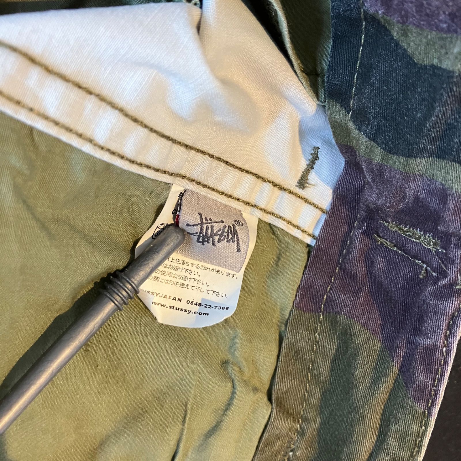 00's STUSSY AUTHENTIC GEAR ステューシー ハーフパンツ カーゴ