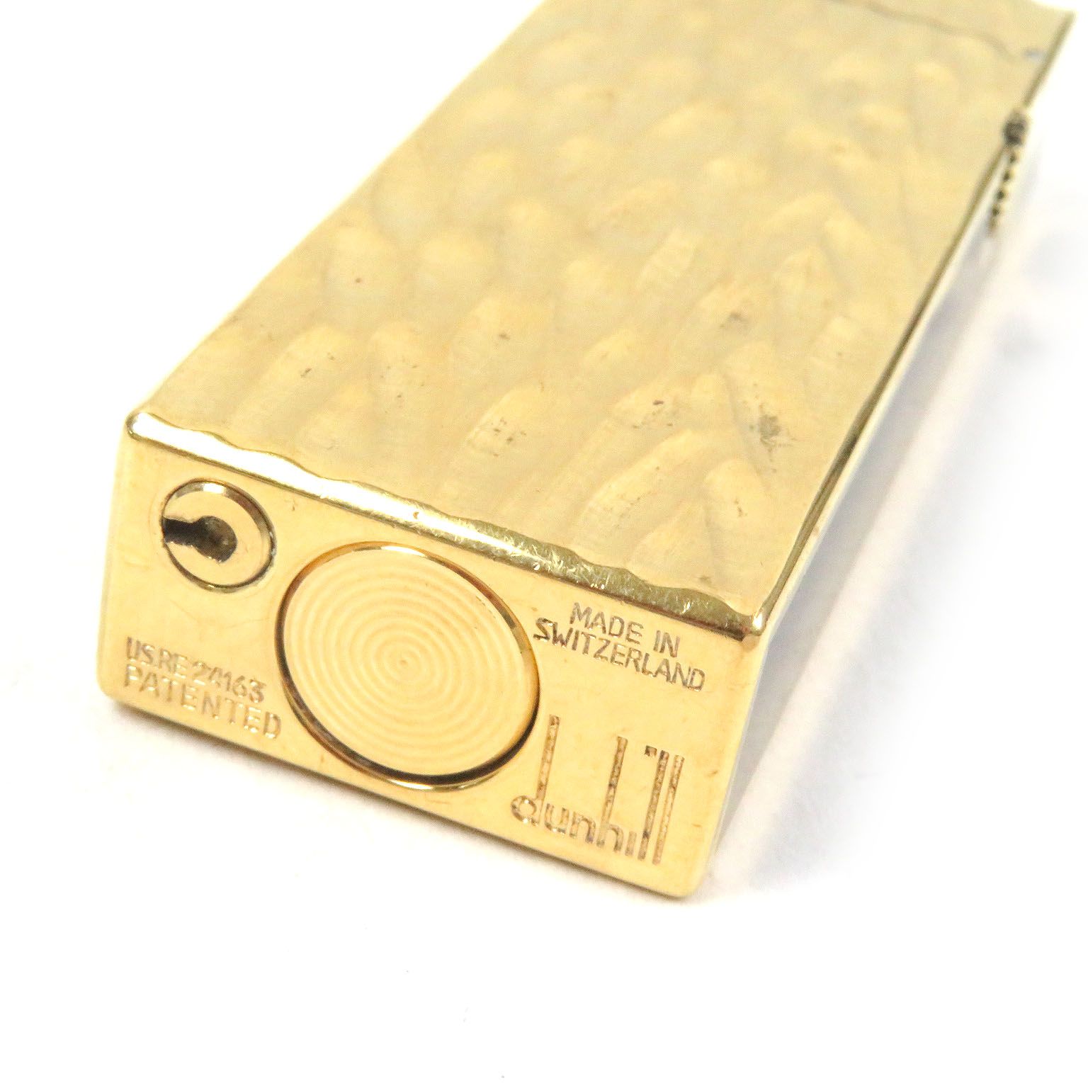 外装美品☆Dunhill ダンヒル スリム 総柄 ローラー式 ガス ライター  