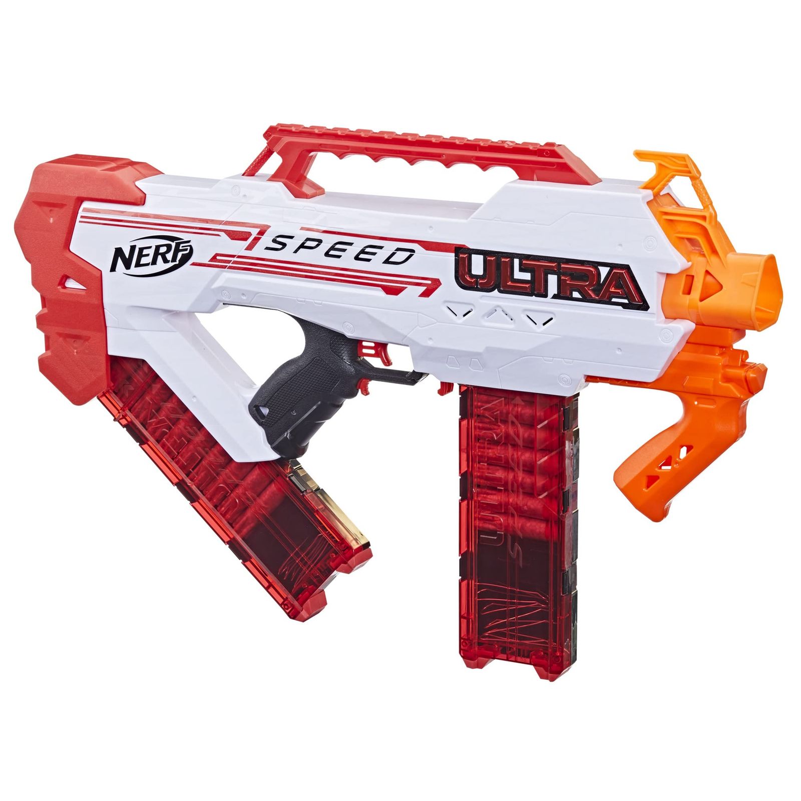 ハズブロ(HASBRO) ナーフ ウルトラ スピード 電動ブラスター 最速発射 ナーフ ウルトラ ブラスター ナーフ ウルトラアキュストライクダーツ24本付き ナーフ ウルトラ ダーツのみ使用可能 F4929 正規品 シューティング おもちゃ 男の子 人気