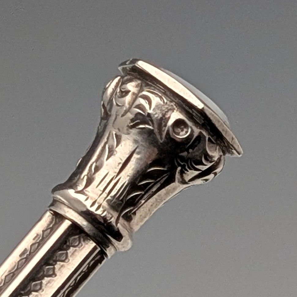 1910年頃 アンティーク シルバー製 推進式ペンシル 54-71mm ホワイト