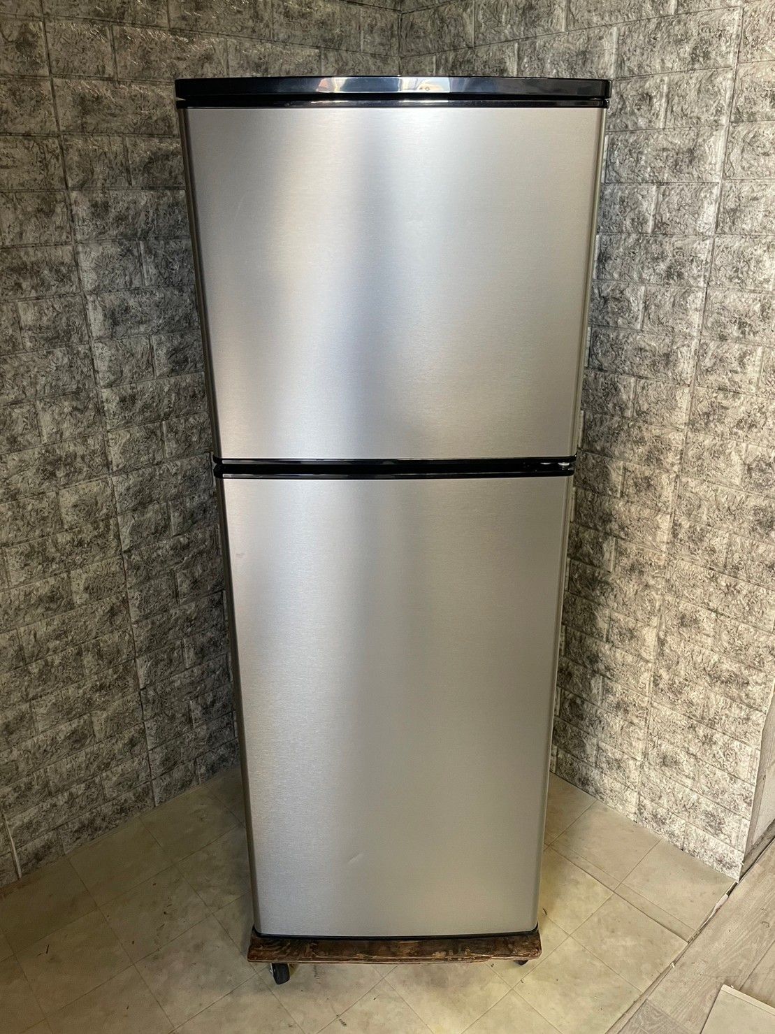 アズマ AZUMA 2ドア 冷凍冷蔵庫 MR-ST136A 右開き ステンレス 