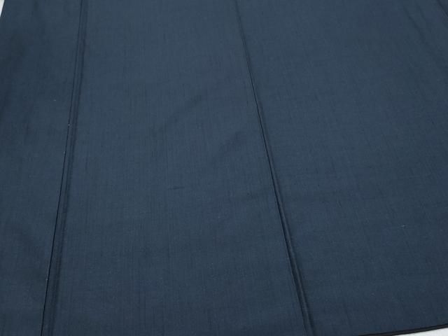 平和屋着物○男性 紬 アンサンブル 濃紺色 正絹 逸品 CAAT6980vf