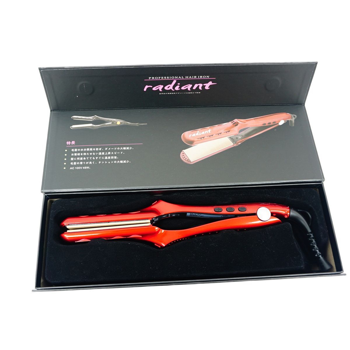 新品未使用　 ラディアント シルクプロアイロン radiant　LM-125-R radiant（ラディアント） 28mm シルクプロアイロン LM-125-R radiant